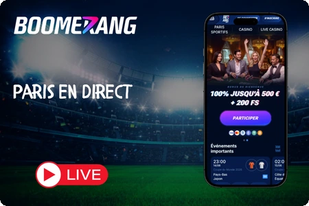 Boomerang Bet paris en direct France